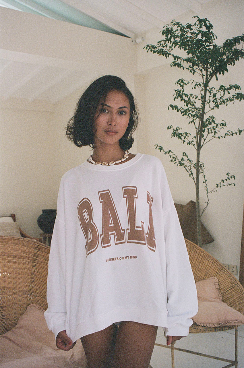 Sweater Bali Sunsets | White
