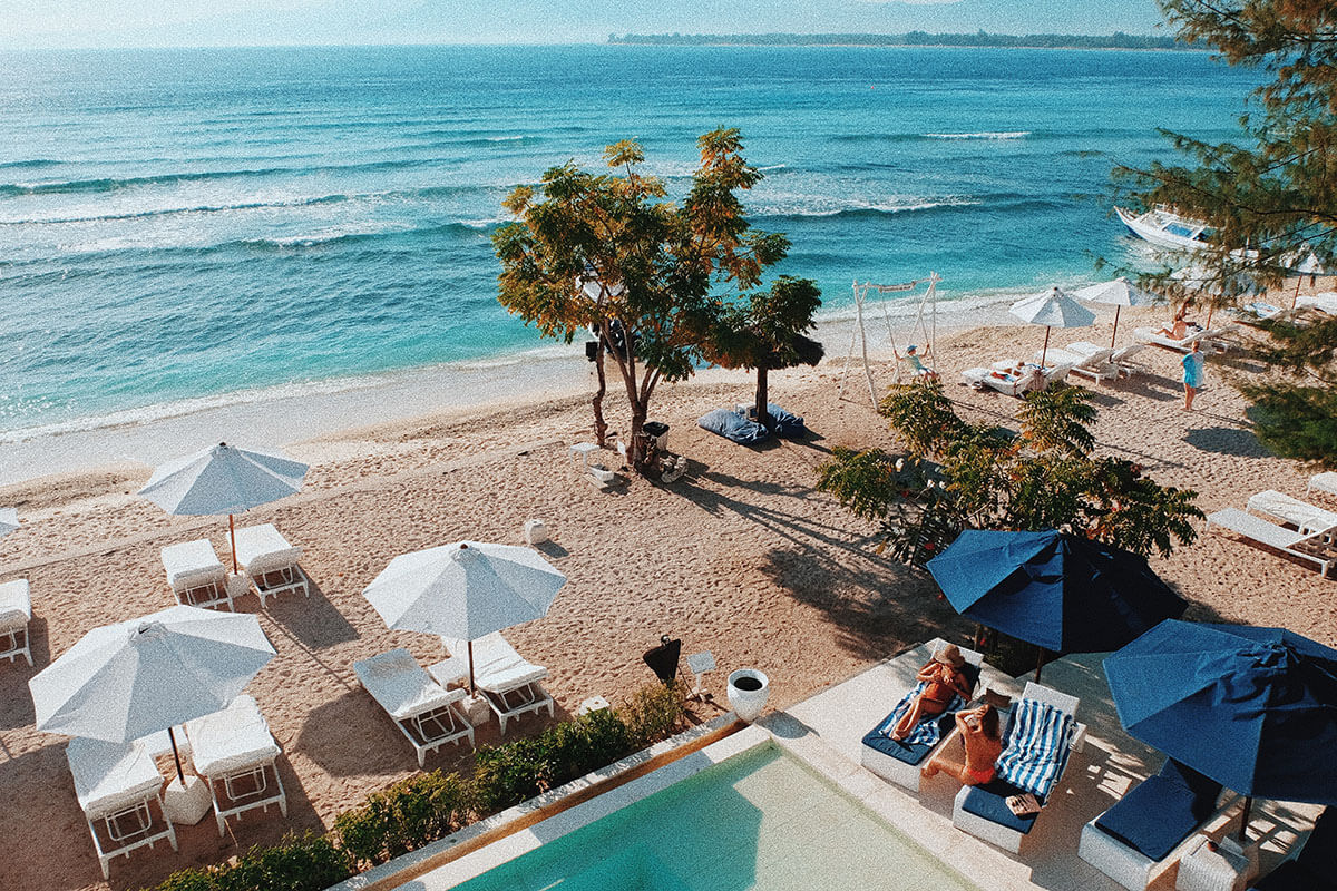Basking in the sun - Seri Resort Gili Meno