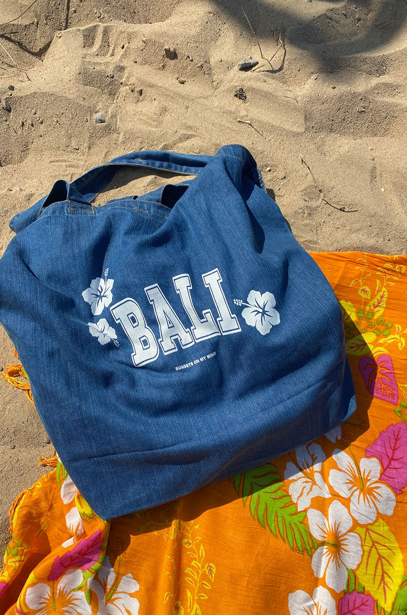 Denim Bali Tote Bag