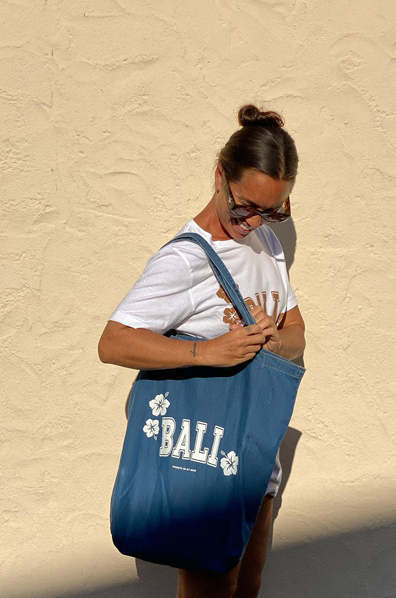 Denim Bali Tote Bag