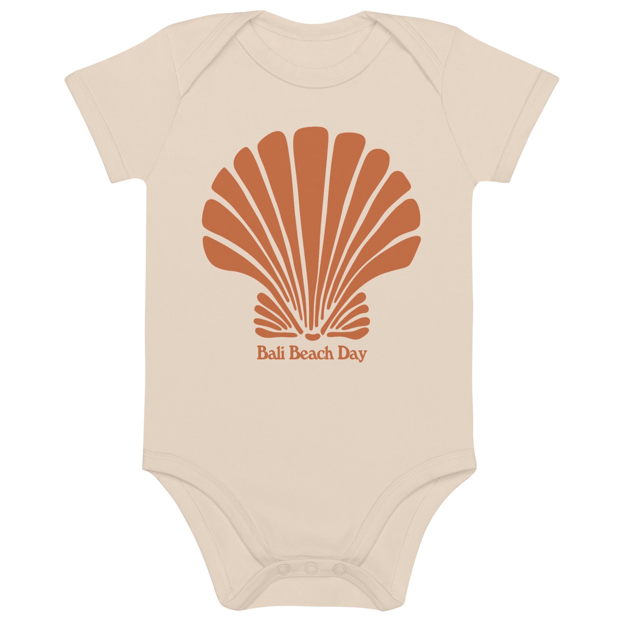 Bali Beach Day Organic cotton baby bodysuit