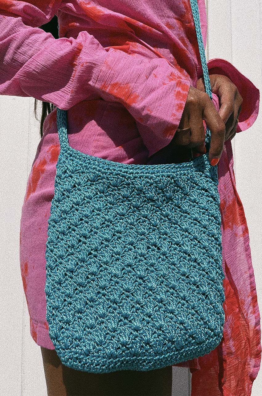 Bali Summer Crochet Bag | Ocean Blue