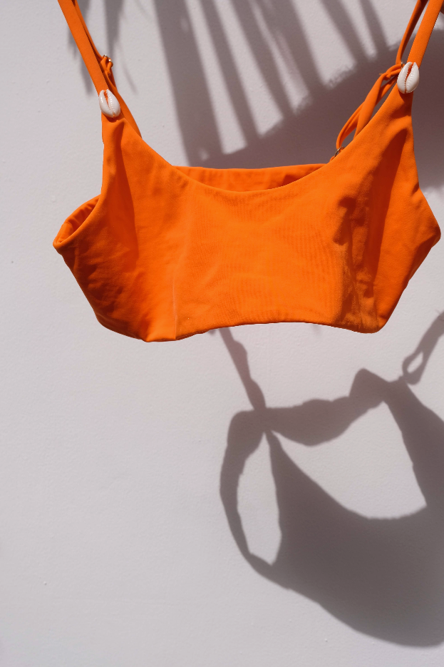 Surfed out Bikini Top bright orange