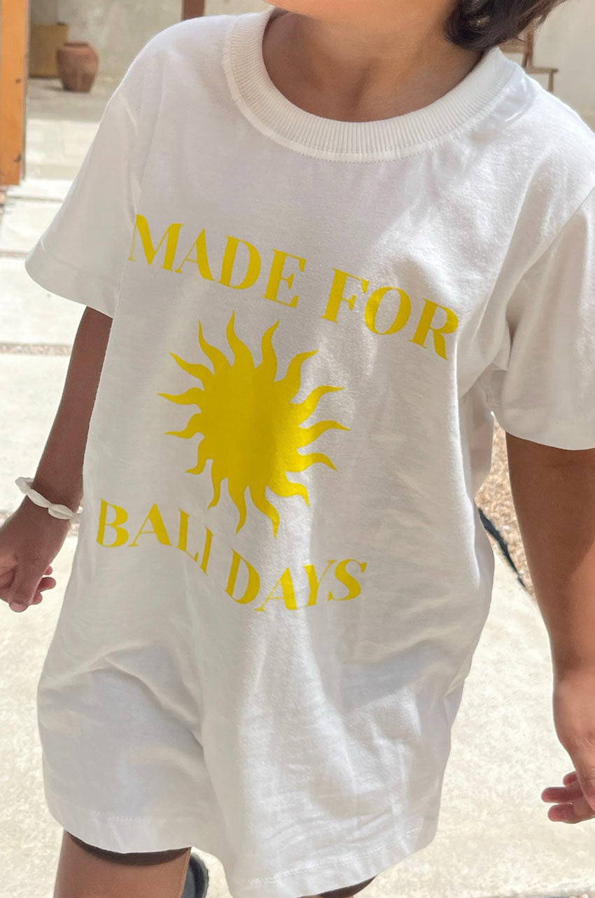 Kids T-Shirt Made for Bali Days | White